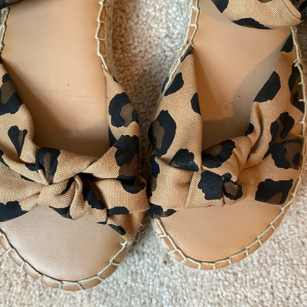 Cheetah print sandals